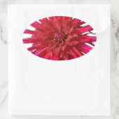 Pink Lilly Ovaler Aufkleber (Tasche)