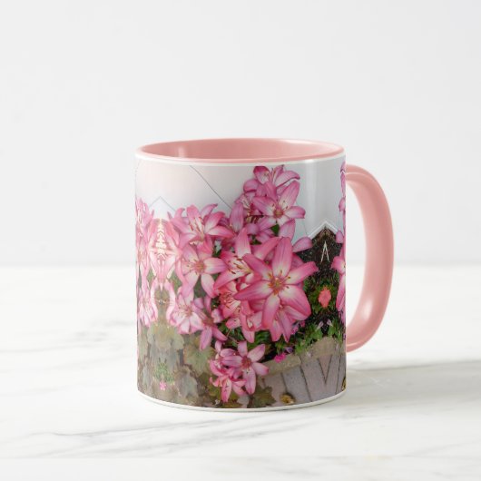 Pink Lilly Tasse (VorderseiteRechts)
