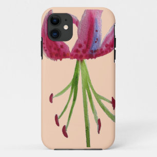 Pink Lily Aquarell Moderne Blume Blumenstrauß Case-Mate iPhone Hülle