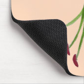 Pink Lily Aquarell Moderne Blume Blumenstrauß Mousepad (Ecke)