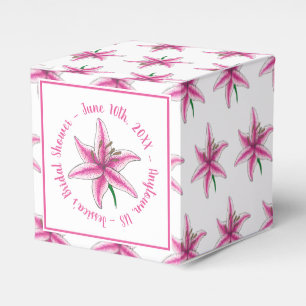Pink Lily Blume Bridal Baby Dusche Blumengarten Geschenkschachtel