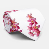 Pink Lily Blume Krawatte - HAMbWG (Gerollt)