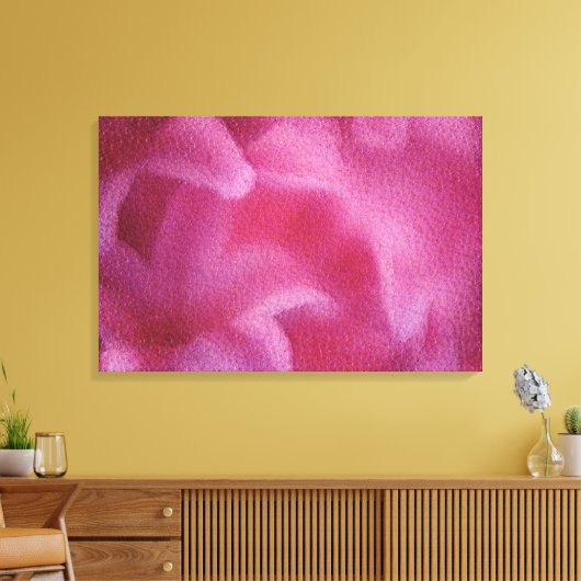 Pink Lily Blume Malerei Kunst - Leinwand (Insitu (Wohnzimmer))