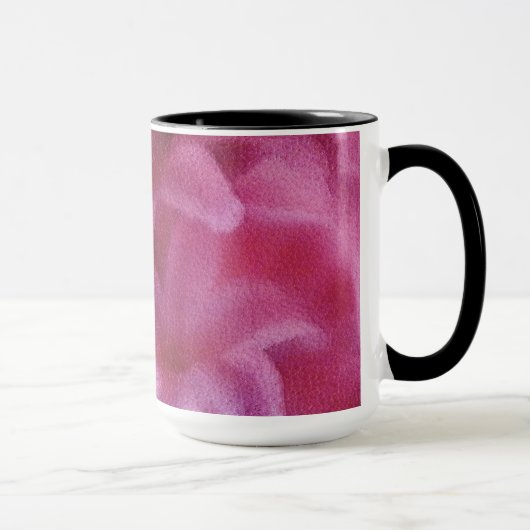 Pink Lily Blume Malerei Kunst - Tasse (Rechts)