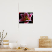 PINK LILY BLUME POSTER (Küche)