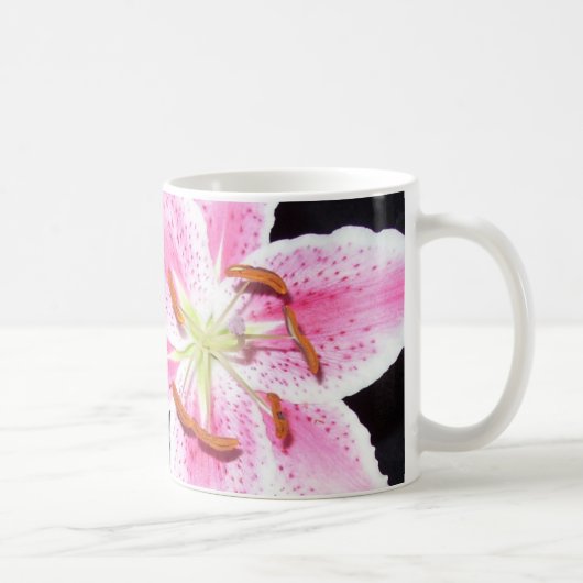 Pink Lily Blume Tasse (Rechts)