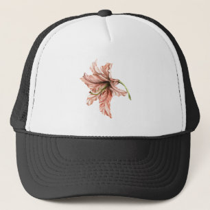 Pink Lily Blume Truckerkappe