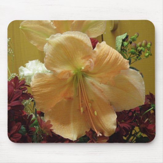 Pink Lily Bouquet Mousepad (Vorne)