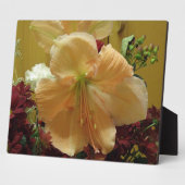 Pink Lily Bouquet Plaque Fotoplatte (Seite)