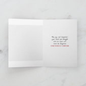 Pink Lily Bouquet Sympathy Card Karte (Innenseite)