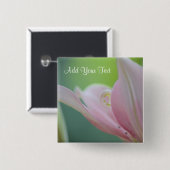 Pink Lily by Shirley Taylor Button (Vorne & Hinten)