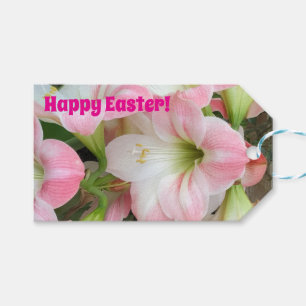 Pink Lily „Frohe Ostern“ Geschenkanhänger