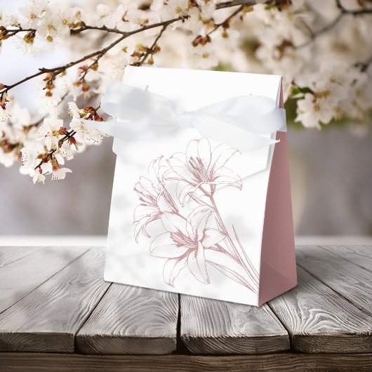 Pink Lily Kontur Wedding Geschenkschachtel