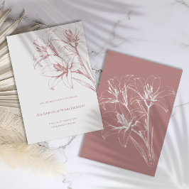 Pink Lily Kontur Wedding Save The Date