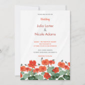 Pink Lily Lotus Blume in Pond Wedding Einladung (Vorderseite)