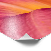 Pink Lily Macro Fotodruck (Ecke)