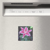 Pink Lily Magnet (In Situ (Geschirrspüler))