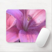Pink Lily Mouse Pad Mousepad (Mit Mouse)