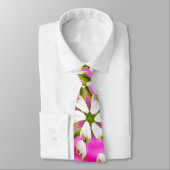 Pink Lily Pattern Krawatte (Gebunden)