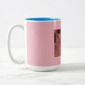 Pink Lily Petal Zweifarbige Tasse (Links)