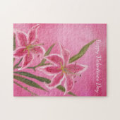 Pink Lily Puzzle (Horizontal)