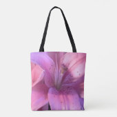 Pink Lily Tote Bag Tasche (Rückseite)