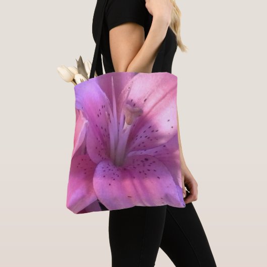 Pink Lily Tote Bag Tasche (Von Nahem)