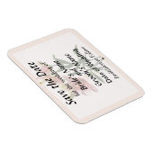 Pink Lily Trio Save the Date Magnet (Rechte Seite)
