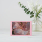 Pink Lily Visitenkarte (Stehend Vorderseite)