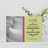 Pink & Lime Green speichern die Ankündigungen des  (Stehend Vorderseite)