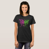 Pink Limeade Butterfly Doodle Art Shirt (Vorne ganz)