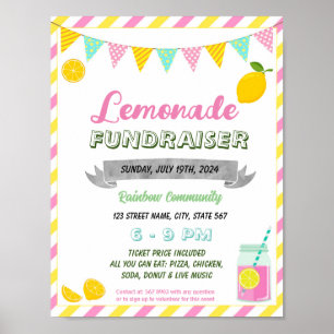 Pink-Limonade-Fundraiser-Event-Template Poster