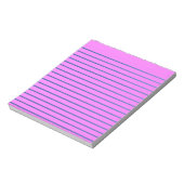 Pink Lined Notepad Notizblock (Rotiert)