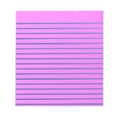 Pink Lined Notepad Notizblock (Vorderseite)
