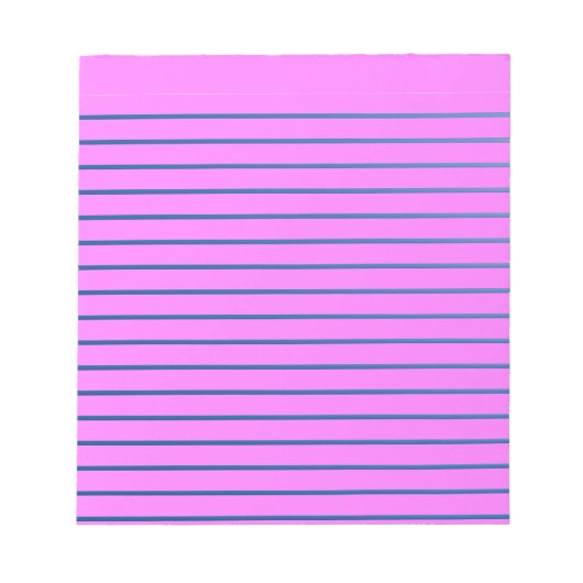 Pink Lined Notepad Notizblock (Vorderseite)