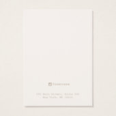 Pink Linen Earring Juwelier Display Card (Rückseite)