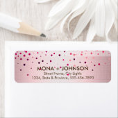 Pink Linen Glitzer Sparkle Confetti Dots Modern (Insitu)