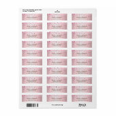 Pink Linen Glitzer Sparkle Confetti Dots Modern (Vorne)