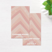 Pink Lines Earring Necklace Juwelier Display Card (Schreibtisch)