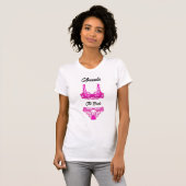 Pink Lingerie Brautparty T-Shirt (Vorne ganz)
