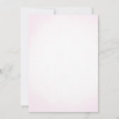 Pink Lingerie Dusche Einladung (Rückseite)