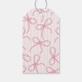 Pink Lingerie Shower Bachelorette Bridal Favor Geschenkanhänger (Rückseite)