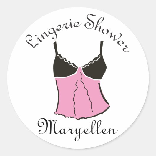 Pink Lingerie Stickers (Vorderseite)