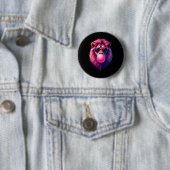 Pink Lion bläst Blubble Gum Button (Beispiel)