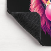 Pink Lion bläst Blubble Gum Mousepad (Ecke)