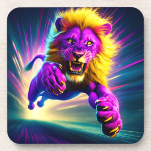 Pink Lion Getränkeuntersetzer