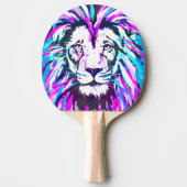 Pink Lion Head - Lion Ping Pong Paddle Tischtennis Schläger (Vorderseite)