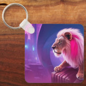 Pink Lion Schlüsselanhänger (Vorderseite)