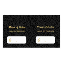 Pink Lip Gloss Kiss Black Cheetah Salon Hang Tags