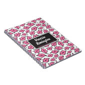 Pink Lip Kiss Lipstick & Beauty Distributor Custom Notizblock (Rechte Seite)